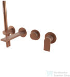 Bugnatese SIMPLE falsík alatti kád csaptelep kézizuhannyal, PVD fényes rame 6601PR (6601PR)