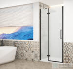 SAPHO GELCO TRINITY BLACK zuhanyajtó, 1000mm, matt üveg, balos (GT1210CL-B) (GT1210ML-B)