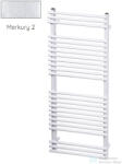 Radeco SARA E A2-600/SPE 648x650 törölközőszárítós radiátor, MERKURY 2 (ezüst) színben (Radeco_SARA_E_A2_600_SPE_MERKURY2)