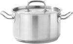 HENDI Oala medie cu capac Hendi, 5, 5 Lit, 24 cm diametru x13, 5 cm inaltime, otel inoxidabil 18/10, inductie, DNH836309 (DNH836309)