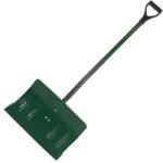 POLONIA Lopata pentru zapada, metalica, cu maner din lemn tip D, 480X310mm, Polonia, 12348 (12348) Lopata