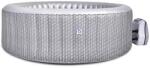 AVENLI Venice szürke rattan mintás felfújható jakuzzi, 204 × 70 cm, 1000 liter (205)