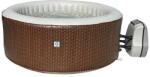 avenli Nice barna rattan mintás masszázsmedence 175 x 70 cm (215)