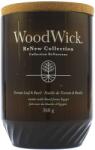 WoodWick ReNew Tomato Leaf & Basil nagy gyertya 368 g