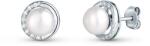 JwL Luxury Pearls Cercei fini din argint cu zirconii și perlă autentică JL0832-68