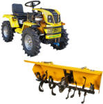 ProGarden Minitractor ProGARDEN Campo T18 V25.1 4x4 18CP benzina hidraulica fata-spate roti 6.00-12 Freza tractata 15/20cm transmisie 12-14 40 zale (4560000103/1) - motosape-motocoase
