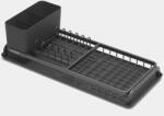 Brabantia Dark Grey rozsdamentes edényszárító tálcával kicsi - 117268 (117268)