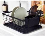 WENKO Drip edényszárító fekete 36 x 30 x 15 cm - 276587 (54766100)