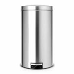 Brabantia Silent halkan zárodó pedálos szemetes 45 literes ujjlenyomatmentes kivitel matt chrom - 424205 (424205)