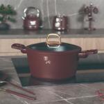 Berlinger Haus tapadásmentes indukciós lábas fedővel 24 cm, 4, 1 liter, Leonardo Collection - BH-8041 (BH/8041)