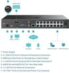 TP-Link Video Recorder 16 csatornás POE+, VIGI NVR2016H-16MP (VIGI NVR2016H-16MP) - younit