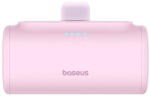 Baseus Compact Powerbank / külső akkumulátor, USB-C port 5000mAh, 20W, rózsaszín