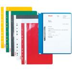 Esselte Dosar plastic PVC, cu sina si multiperforatii, 10 buc/set, Esselte - albastru (ES-13586)