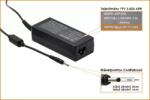 PlugOn Acer 19V 3, 42A 65W 3mm/1mm utángy. NB töltő (Plugon1444864)