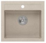 Quadron JOHNNY 110 black diamond gránit mosogatótálca homokbézs (1329)