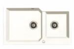 Laveo MILOS 2M 100 kétmedencés jázmin gránit mosogató helytakarékos (SPM_J209)