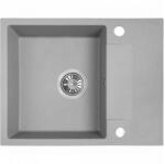 Laveo RAB MINI szürke csepptálcás mosogató helytakarékos szifonnal (SRF_513Y)