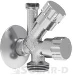 MOFÉM kombinált sarok szelep 1/2" - 3/4" 150252800 (163-0015-01)