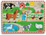 Melissa & Doug fa hangot adó farmos fa puzzle (6075363_MACDONALD_FARM)