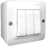 Aerauliqa CTRL-S-P Fali, három kapcsolóval rendelkező szabályzó egység hővisszanyerős szellőztető készülékekhez, falra szerelhető kivitelben (000597)