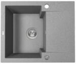 Laveo PICO 45S mini csepptálcás szürke gránit mosogató helytakarékos szifonnal (SRH_513Y) - gepeszuniverzum