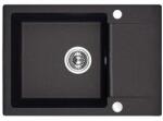 Laveo CELEBES csepptálcás mosogató, szemcsés fekete (SBL_713T) (SRL_713T) - gepeszuniverzum