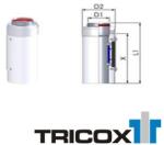 TRICOX AAEE60 koncentrikus egyenes ellenőrző idom 80/125mm (AAEE60)