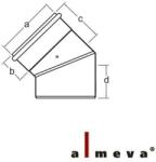 Almeva ív 80/125 45° (LPBK48)