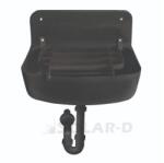 Styron Falikút, műanyag, vödörtartó ráccsal, szifonnal STY-350-F-K (STY-350-F-K)