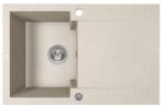 Laveo PICO 45S egymedence csepptálcás bézs gránit mosogató helytakarékos (SRH_411Y)