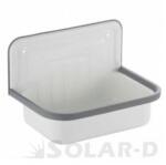 Styron Falikút Fehér zománcozott leeresztő szeleppel túlfolyó nélkül (FK-01)