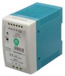 POS MDIN100W12, DIN sínre szerelhető vékony tápegység 12V/8.3A, műanyag ház (MP-MDIN100W12)