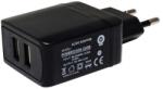POS Power Tápegység POS POSB05210A-2USB, impulzus 5V/2.1A/10.5W, függőleges adapter, AC: CEE7/16. DC: USB x2 (MP-POSB05210A-2USB)
