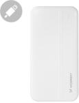 Wozinsky EGYEDI LOGÓZÁSSAL Wozinsky Powerbank Li-Po 10000mAh 2 x USB fehér (WPBWE1) (WPBWE1-LOGO)