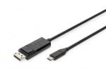 ASSMANN Assmann-DIGITUS USB Type-C DisplayPort kétirányú adapterkábel - AK-300334-020-S (AK-300334-020-S)
