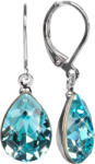 Levien Cercei eleganți cu cristale Pear Light Turquois
