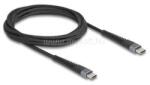 Delock USB 2.0 kábel USB Type-C apa - apa meghosszabbított hajlítás védelemmel 60 W 2 m (DL81125) (DL81125)