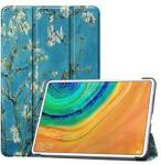 Gigapack Tok álló, bőr hatású (aktív FLIP, oldalra nyíló, TRIFOLD, asztali tartó, virág) VILÁGOSKÉK (GP-96832) (GP-96832)