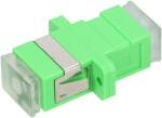 Extralink ADAPTER SC/APC SM SIMPLEX GREEN TRANSPARENT DUST CAPS - Adapter adaptoare pentru fibre optice SC/APC 2000 buc. Verde (EX.13520)