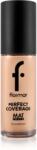 Flormar Perfect Coverage Mat Touch Foundation mattító alapozó kombinált és zsíros bőrre árnyalat 308 Fair Ivory 30 ml