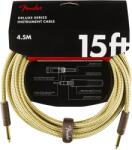 Fender Deluxe Series 15' Instrument Cable Tweed