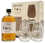 Akashi Blended whisky ajándékcsomag 2 pohárral DRS (0, 5L / 40%) - whiskynet