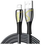 JOYROOM mermaid adatkábel, usb - lightning, 2.4a, gyorstöltő, 200cm, törésgátló, fekete, kompatibilis: Apple iPhone 14 Pro / iPhone 14 Plus / iPhone 14 (S-2030K6)