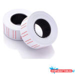 Bluering Árazószalag 22x12mm, fehér piros vonallal 25 tekercs/karton, MOTEX (47084)