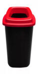 Plafor Sort szelektív hulladékgyűjtő szemetes, Fekete-Piros 45L (PL680-04)