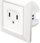 LogiLink Priza Logilink PA0332, 2 x USB-C, 25 W, White (PA0332)