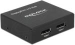 Delock DisplayPort 1.2/1.2a Elosztó Fekete 7cm 87691 (87691)