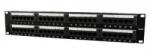 Gembird Patch Panel Gembird NPP-C648CM-001, 19inch, 2U, 48 porturi, Cat6, UTP, Black (NPP-C648CM-001) - intend