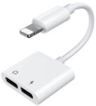 JOYROOM Adaptor Audio Lightning - 2 x Lightning Joyroom S-Y104, Alb