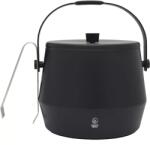 Leopold Vienna Jégtartó fedővel és csipesszel, matt fekete, űrtartalom: 1, 00 liter, magasság: 145 mm, hossz: 160 mm